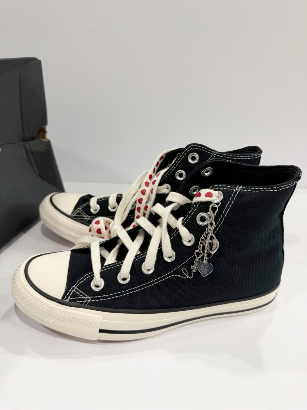Converse Women's Chuck Taylor All Star Valentine's Day High Top Casual Sneakers - Picture 4 of 12